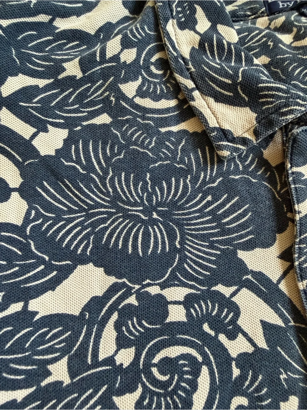 Polo Ralph Lauren XL Floral Print Polo Shirt 100% Cotton Made in USA